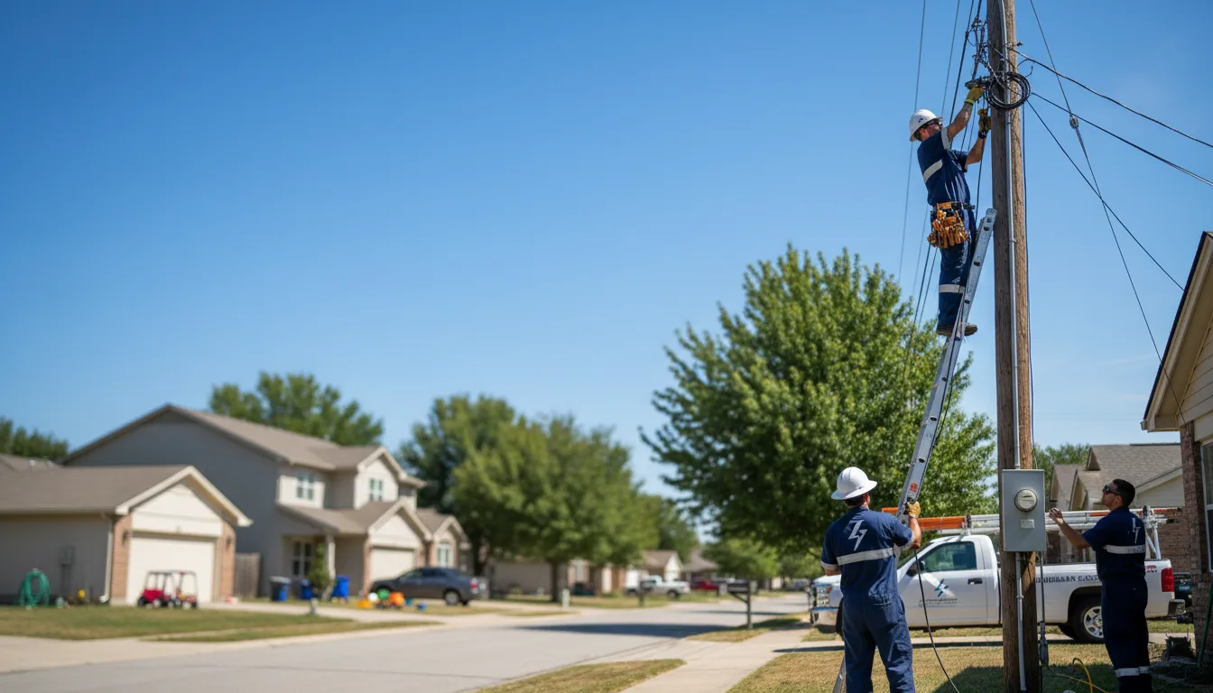 Residential electrician providing installation services in Winona, TX